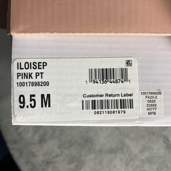 Wild Pair Boots Womens 9.5 Medium Pink Patent Booties Chunky Heel Party Shoes - Picture 13 of 13